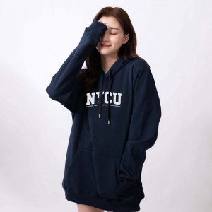 NYCU經典款刷毛帽T_深藍